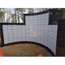 180 Curved Niche Unit _ shown with no doors (Click to see more ) 
