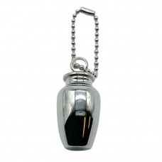 Classic Pewter Urn Keychain