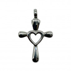 Cross with Heart Cutout