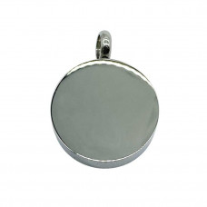 Engravable Circle Pendant