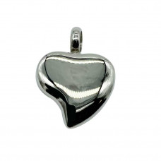 Engravable Curved Heart Pendant