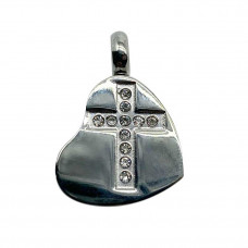 Heart with Jeweled Cross