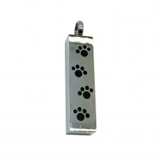 Tag Pendant w/ Paw Prints