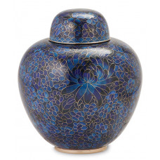 Blue Cloisonne Urn