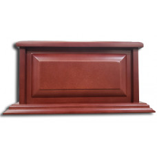 Cardinal Wood Urn 
