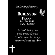 Black Marble Memorial Plaques 