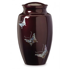 Purple Butterfly Urn
