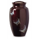 Purple Butterfly Urn
